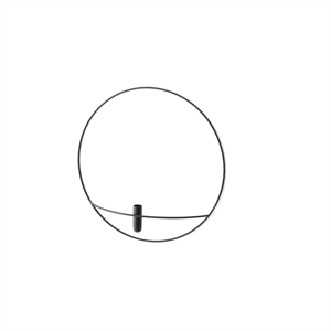 MENU POV Vase/Bougeoir Cercle L Noir