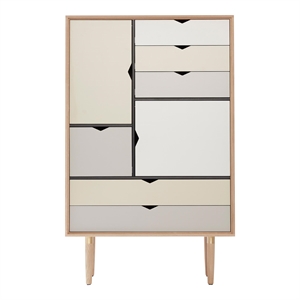 Meuble Andersen S5 Armoire en Chêne Traité Au Savon/ Sable