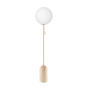 Lampadaire Globen Lighting Torrano en Travertin Beige