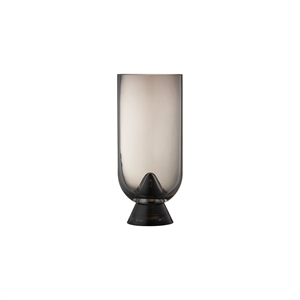 AYTM GLACIES Vase Noir H18 cm