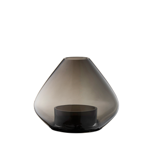AYTM UNO Lanterne/Vase Noir H11,5 cm