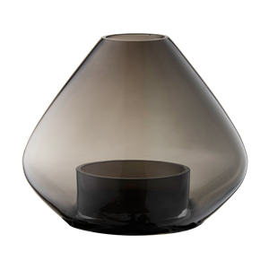 AYTM UNO Lanterne/Vase Noir H21 cm