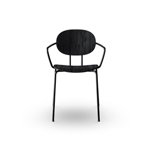 Sibast Furniture Piet Hein Chaise de Salle à Manger Noire avec Accoudoirs Noir