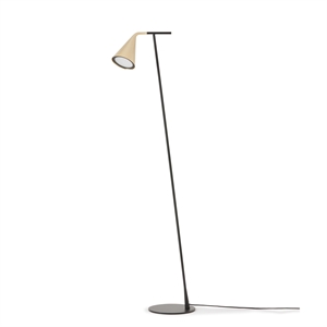 Lampadaire TOOY Gordon 561.61 Noir/Brossé Laiton
