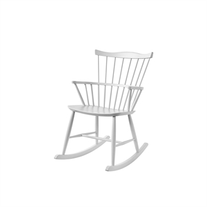 FDB Furniture J52G Chaise Berçante Blanc