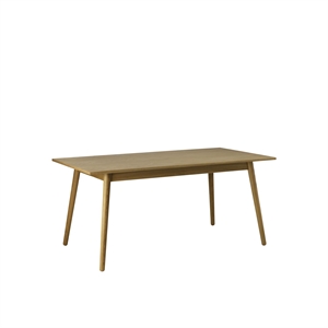 FDB Furniture C35B Table à Manger 160 cm Chêne Laqué