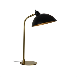 Dyberg Larsen Futura Lampe de Table Noir Mat/Or/Laiton