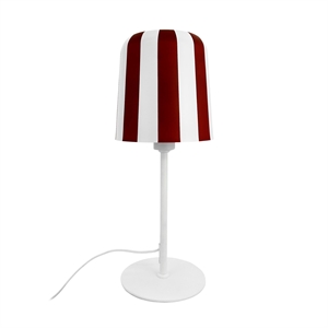 Dyberg Larsen Gry Lampe à Poser Rouge Foncé/ Blanc