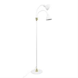 Dyberg Larsen Lilje Lampadaire Blanc/ Laiton