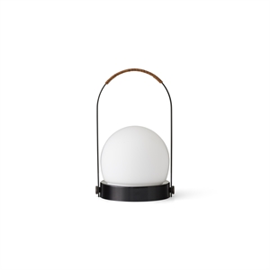 Lampe Portable Audo Carrie, Acier Noir /cuir