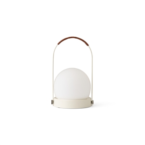 Lampe Portable Audo Carrie Acier/Ivoire/Cuir