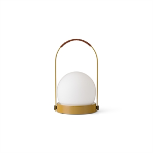 Lampe Portable Audo Carrie Acier/Marron doré/Cuir