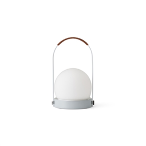 Lampe Portable Audo Carrie Acier/Lin Bleu/Cuir