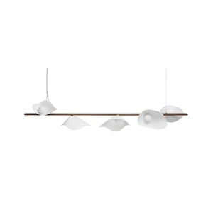 Nuura Florii 5 Suspension Linéaire Bronze Foncé/Blanc