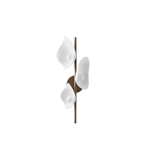 Applique Nuura Florii 3 Bronze Applique murale/Blanc