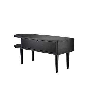 FDB Furniture F24 Radius Banc 90 cm Noir