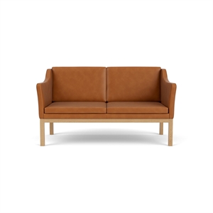 Canapé 2 Places FDB Furniture L45 Cognac