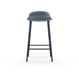 Normann Copenhagen Form Tabouret de Bar H65 cm Bleu/ Acier