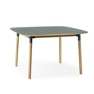 Normann Copenhagen Form Table de Salle à Manger 120 x 120 cm Vert/Chêne