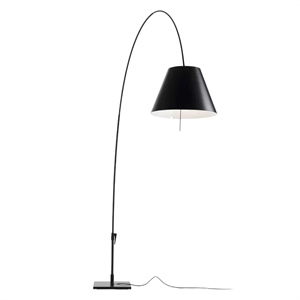 Luceplan Lady COSTANZA Lampadaire avec Variateur Noir