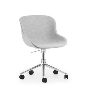 Normann Copenhagen Hyg Office Chair avec Wheels Rembourré Aluminium/ Synergy LDS16