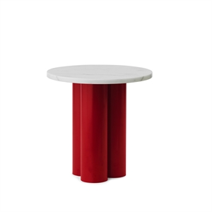 Normann Copenhagen Dit Table d'Appoint Rouge/ Blanc Carrara