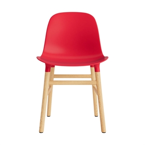 Normann Copenhagen Form Chaise de Salle à Manger Rouge vif/Chêne