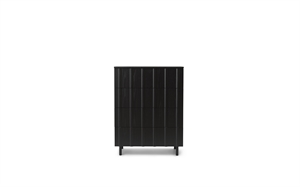 Normann Copenhagen Armoire Côtelée avec 4 Tiroirs Noir Doux