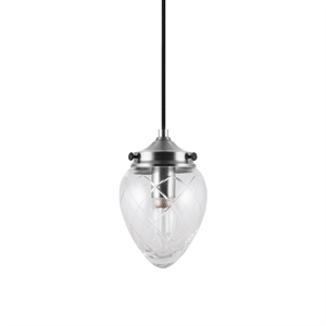 Globen Lighting June 11 Suspension Acier Antique/ Transparent