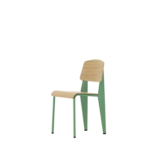 Vitra Standard Chaise de Salle à Manger Prouvé Blé Vert/Chêne