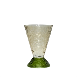 Hübsch Abyss Vase Vert Foncé/ Brun