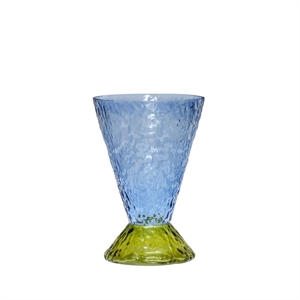 Hübsch Abyss Vase Bleu Clair/ Olive