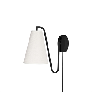 Globen Lighting Lou Applique murale Bouclé Blanc/ Noir