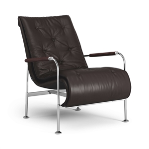 Fauteuil Suédois Serpentine Chrome/Elmo Soft 93068/Tobacco 8697