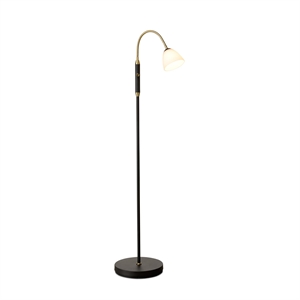 Lampadaire Halo Design Lucid à 1 Bras LED Opale Antique
