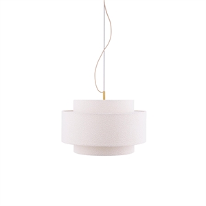Globen Lighting Noah Suspension 50 Bouclé Blanc