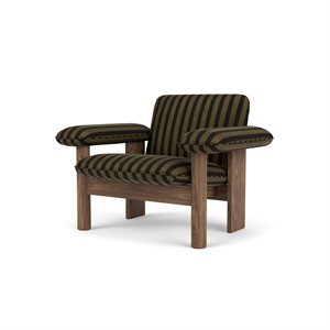 Fauteuil Audo Brasilia Noyer Bas Noyer/cabanon