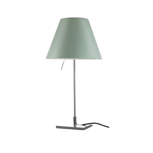 Luceplan Costanzina Lampe à Poser Aluminium M. Abat-jour Vert