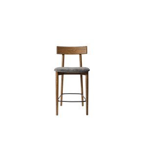 Tabouret de bar Muubs Tetra H96, finition huilée foncée 