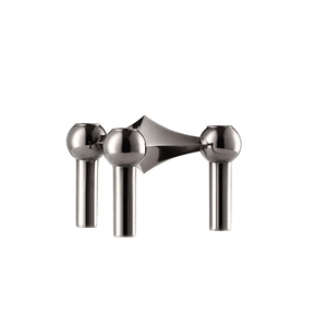 STOFF Nagel Bougeoir H6.5 Chrome Noir