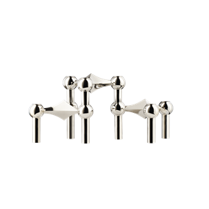 STOFF Nagel Bougeoir Set de 3 Chrome
