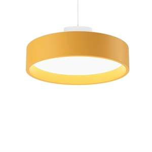 Suspension Louis Poulsen LP Circle, Diffuseur Opale Ø26 3000 K, Interrupteur Dali/Dim Jaune