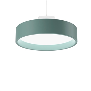 Suspension Louis Poulsen LP Circle, Diffuseur Opale Ø45 3000 K et Interrupteur Dali - Pétrole Pâle Tamisé