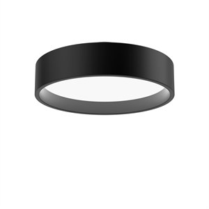 Plafonnier Louis Poulsen LP Circle, Diffuseur Opale Ø26, 3 000 K, Interrupteur Dali/Dim, Noir