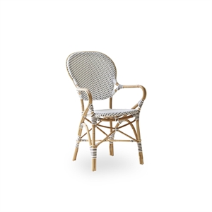 Sika-Design Isabell Chaise de Café avec Accoudoirs Blanc