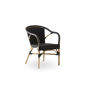 Sika-Design Chaise de Café Madeleine Noir
