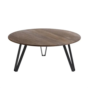 Table Basse Muubs Space Ø90 Chêne Fumé
