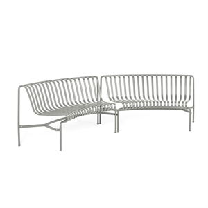 HAY Palissade Park Dining Bench In/In Ensemble 2 Pcs. Gris Nuage