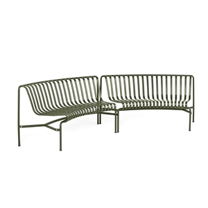 HAY Palissade Park Dining Bench In/In Ensemble 2 Pcs. Olive