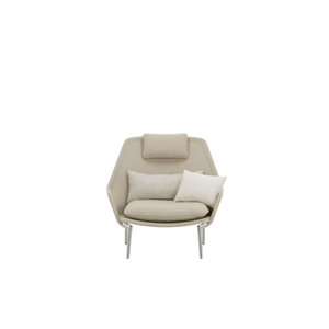 Vitra Slow Fauteuil Flocca 0650/ Beige 02/ Chrome